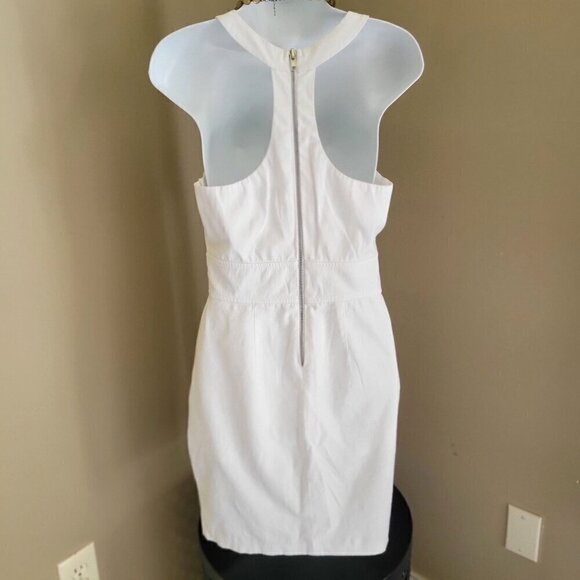 City Triangle Razor Back Sleeveless Off White Summer Dress Junior  SZ 7 - Picture 2 of 7